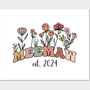 Meemaw Est 2024 Posters and Art